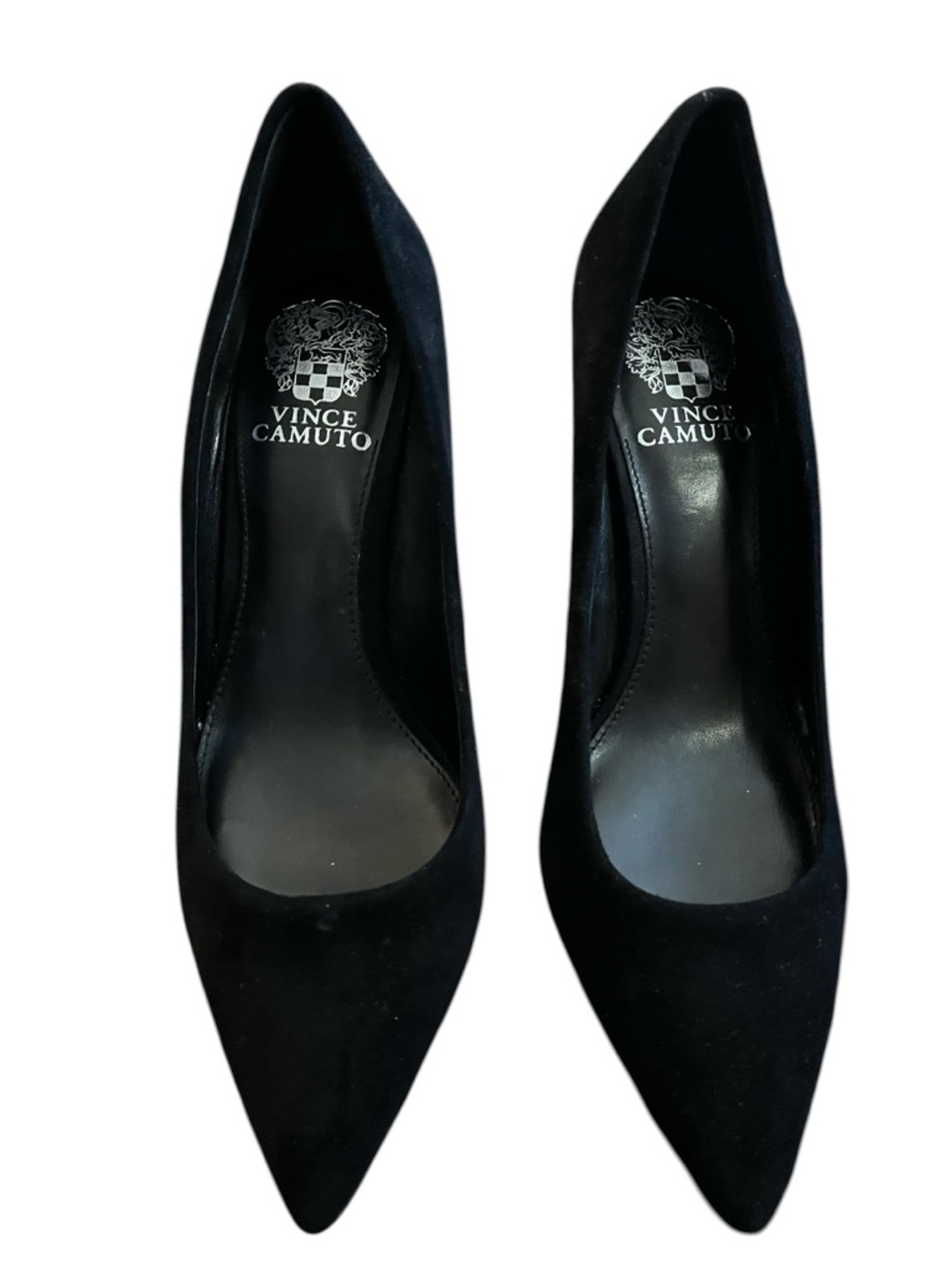 Vince Camuto Black Suede Pointed Pump Heels Size 9
